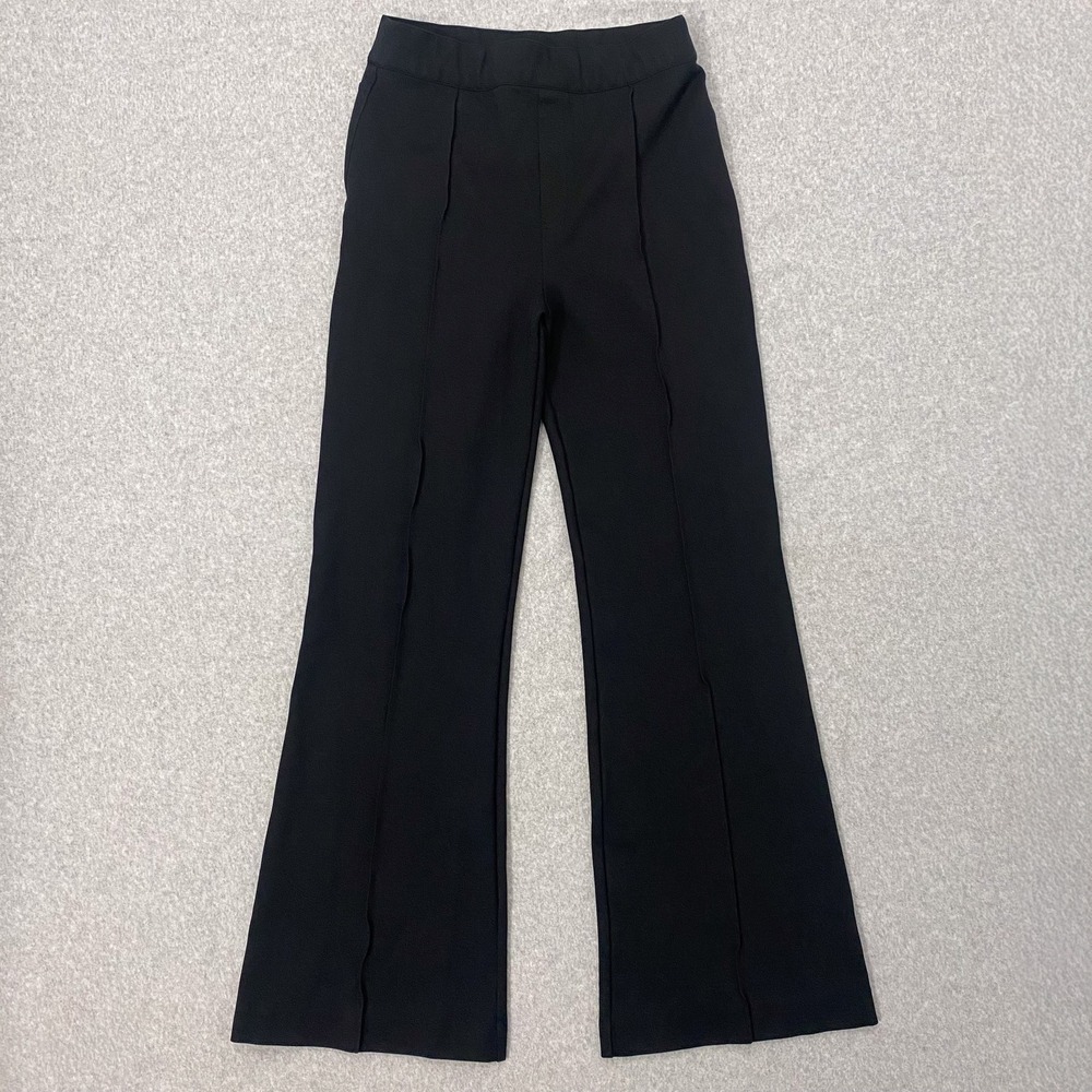 SPANX Black Supersmooth PerfectFit Ponte Flare High Waisted Pant Size Large Tall